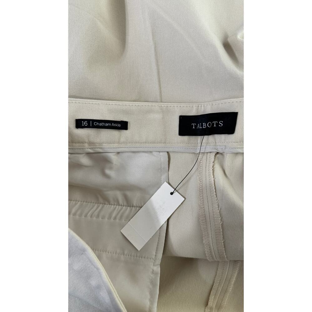 Talbots Cream Ankle Pants - Picture 7 of 10